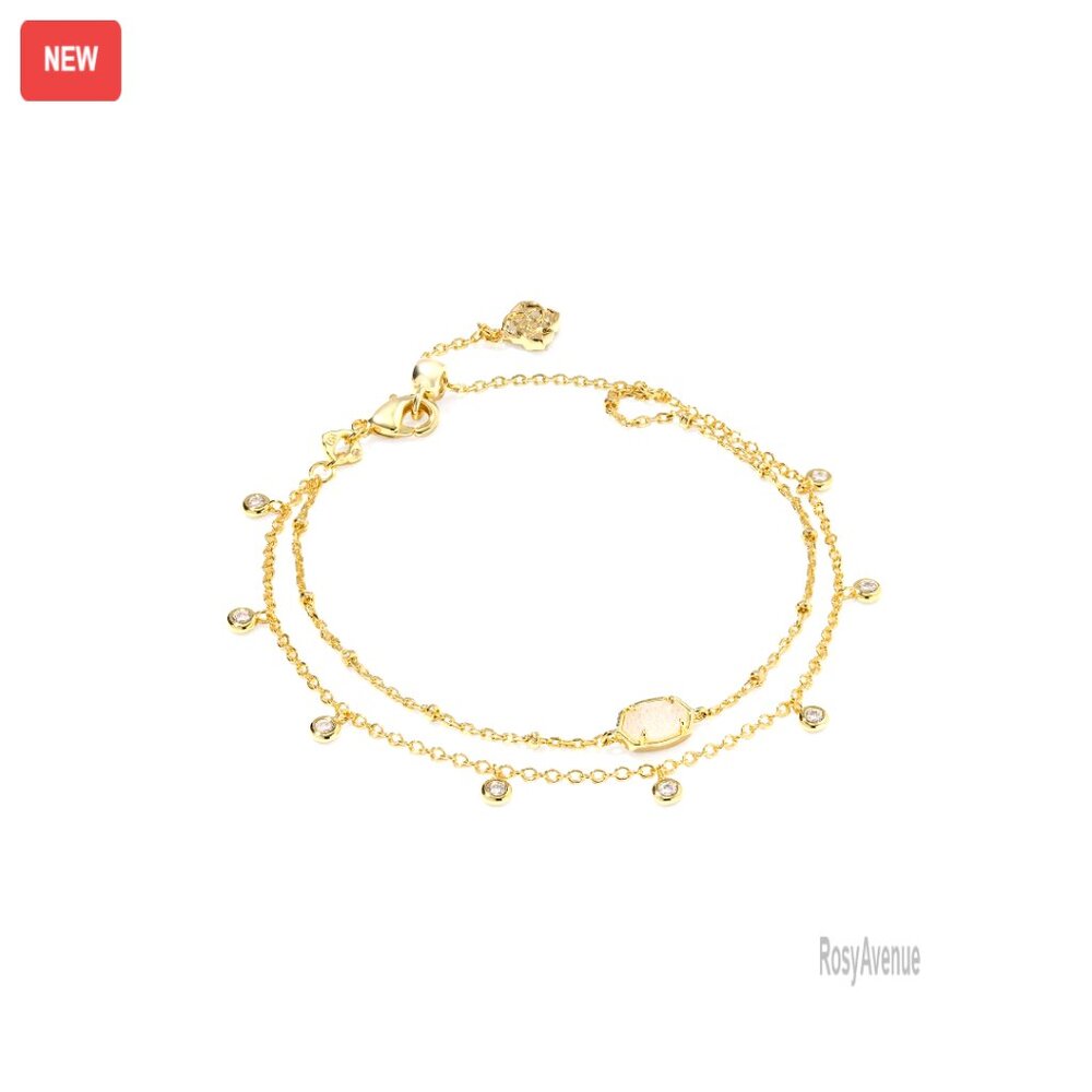 Gold Plated Multi Strand Adjustable Bracelet, Pre… - image 1